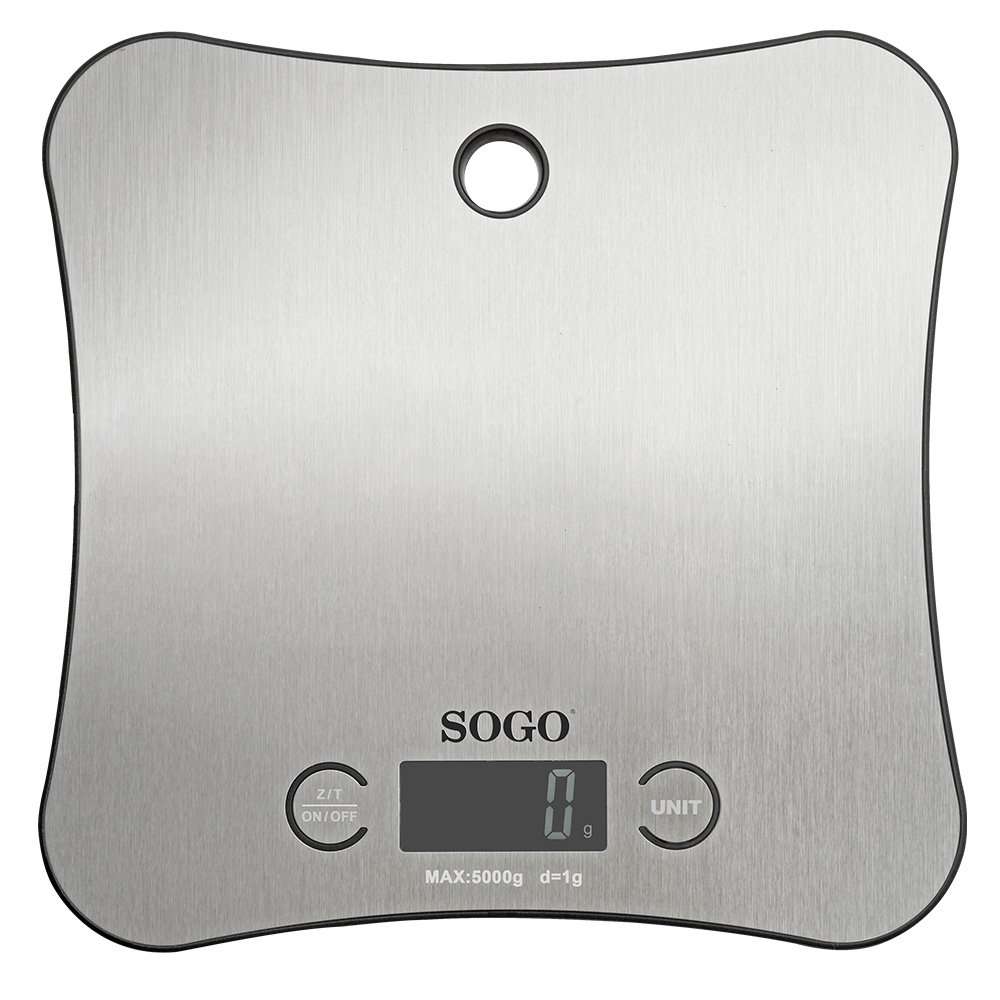 SOGO - Bascula digital de baño con medidor de grasa y agua corporal